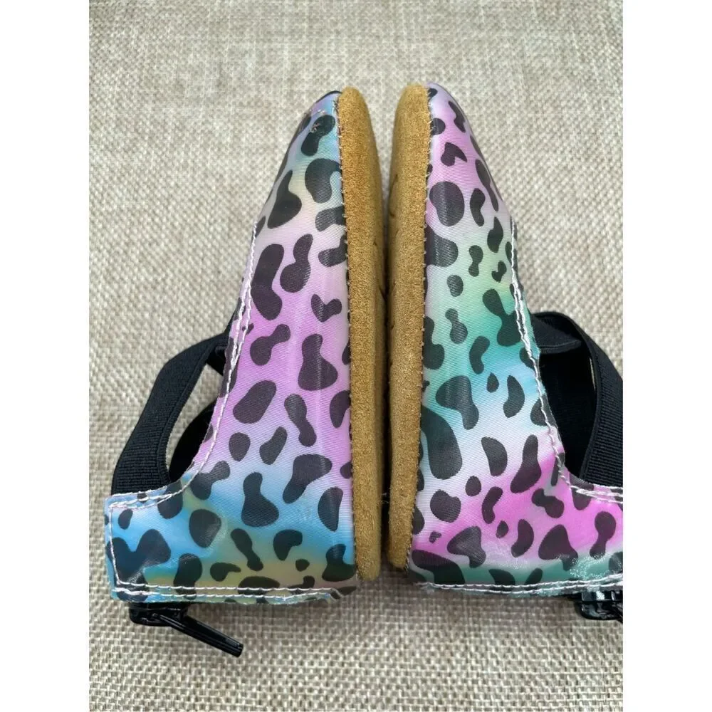 Monkey Feet Baby Girl Shoes Size 6-12 Months New Cheetah Print